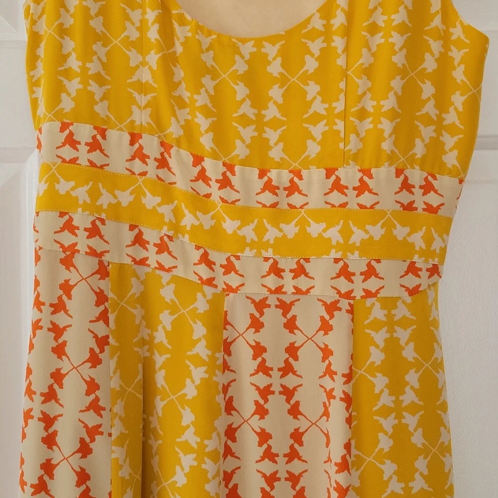 Anthropologie Patterned Silk Maxi Dress - Picture 4 of 8